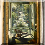A30. ”Tranquility” oil painting signed Humphrey 35”h x 24”w
